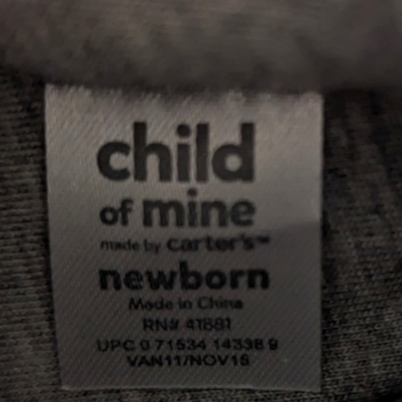 Child of Mine by Carter's Newborn high top rookie sneakers infant baseball shoes - Picture 7 of 8